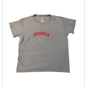Classic OAK Gray vintage Tee with Red Georgia Design Size L Juniors